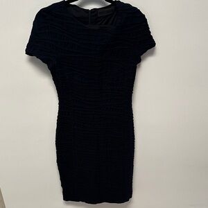 Barbara Schwarzer Dark blue Textured Midi Dress